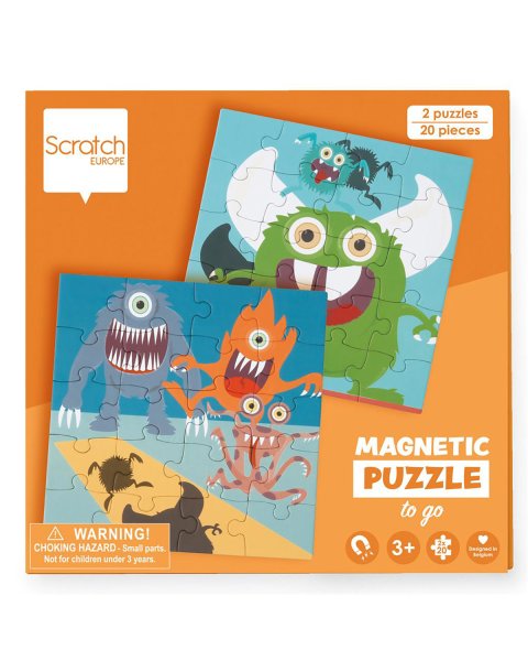 Toy Scratch Magnetic puzzle Monster 20pcs (3+ years)