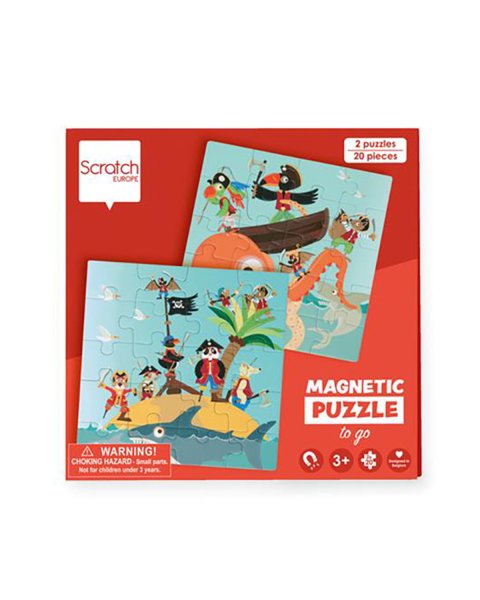Toy Scratch Magnetic puzzle Pirates 20pcs (3+ years)