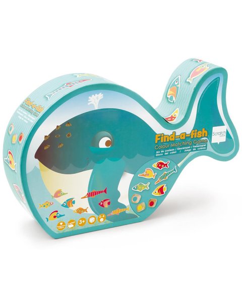 Toy Scratch Find-a-fish Color matching game (3+ years)