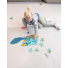 Toy Scratch Contour puzzle 40pcs Peacock (3+ years)