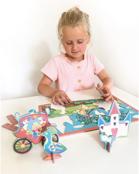 Toy Scratch Contour 3D puzzle 32pcs Princess (3+ years)