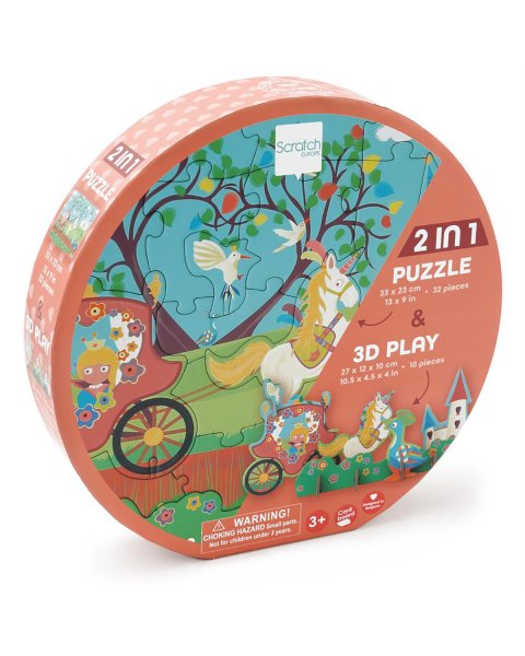 Toy Scratch Contour 3D puzzle 32pcs Princess (3+ years)