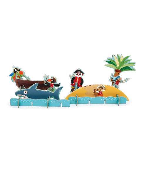 Toy Scratch Contour 3D puzzle 36pcs Pirates (3+ years)