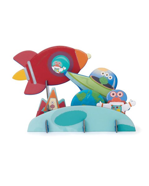 Toy Scratch Contour 3D puzzle 32pcs Space (3+ years)