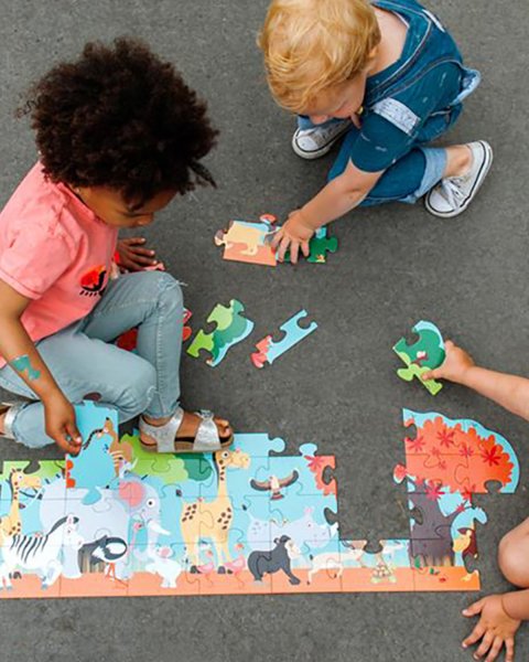 Toy Scratch Floor Puzzle XL Safari 36pcs (3+ years)