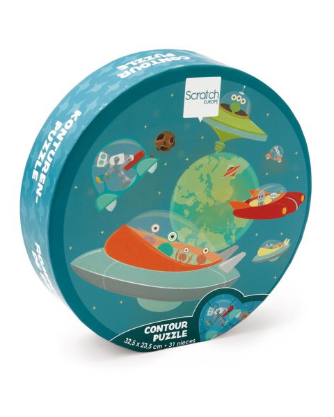 Toy Scratch Contour puzzle 59pcs Space (4+ years)
