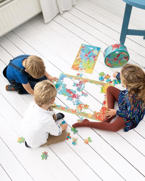 Toy Scratch Contour puzzle 100pcs Ocean (5+ years)