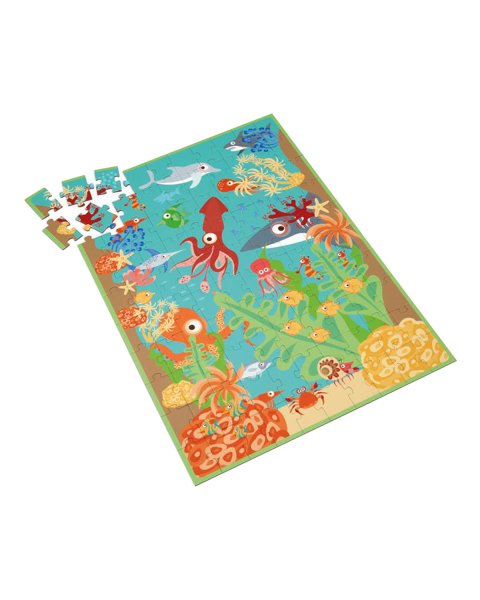 Toy Scratch Contour puzzle 100pcs Ocean (5+ years)