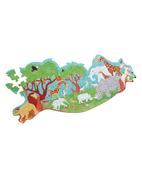 Toy Scratch Contour puzzle 60pcs Safari (4+ years)
