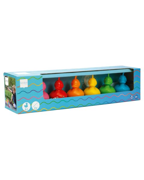 Set of 6 fishing ducks Rainbow Scratch (3+ years)