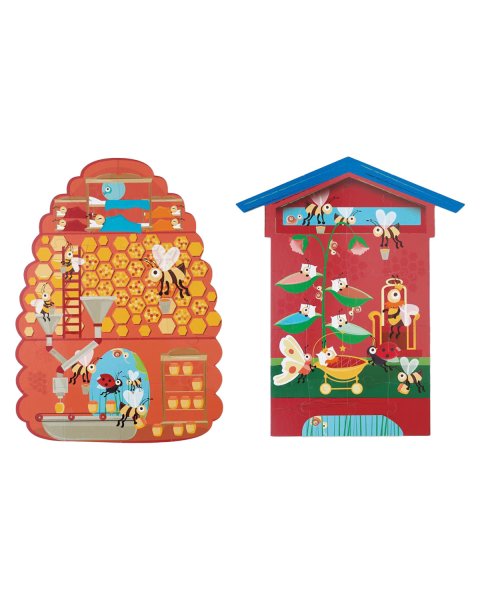 Toy Scratch 2-sided puzzle Bees 2x20pcs (3+ years)
