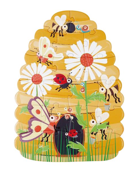 Toy Scratch 2-sided puzzle Bees 2x20pcs (3+ years)