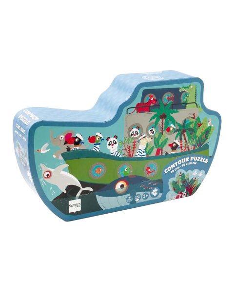 Toy Scratch Contour puzzle 40pcs The Ark (3+ years)