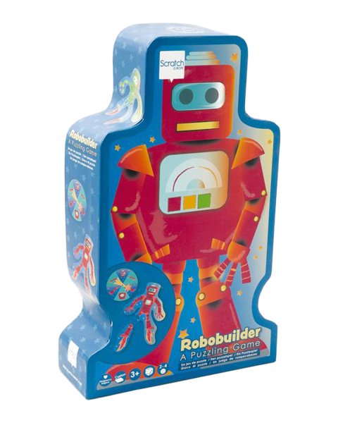 Toy Scratch puzzle 4x6pcs Robot (3+ years)