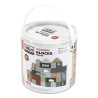 Toy label label from natural wood colorful cubes 50pcs (18+ months)