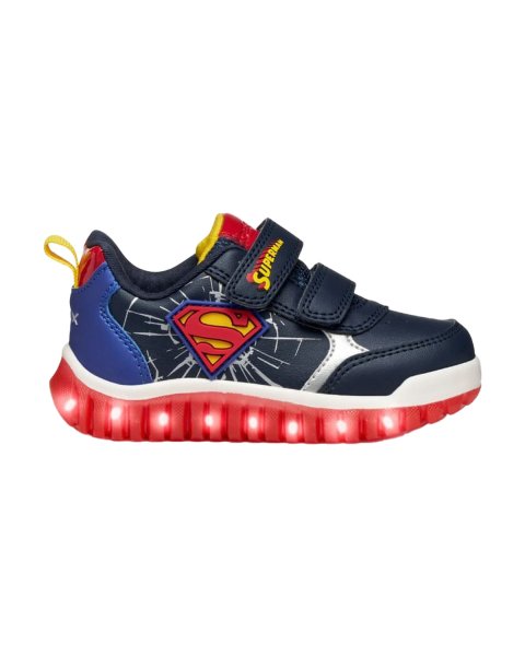 Παπούτσια sneakers Geox Superman με led φωτάκια (Μεγέθη 22-27)
