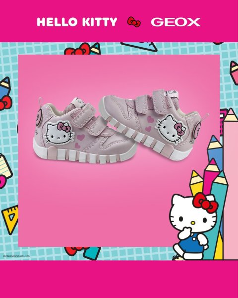 Παπούτσια sneakers Geox Hello Kitty (Μεγέθη 20-26)