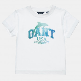 T-Shirt Gant with dolphin print design (2-7 years)