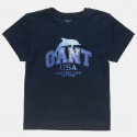Μπλούζα Gant με τύπωμα δελφίνι (2-7 ετών)