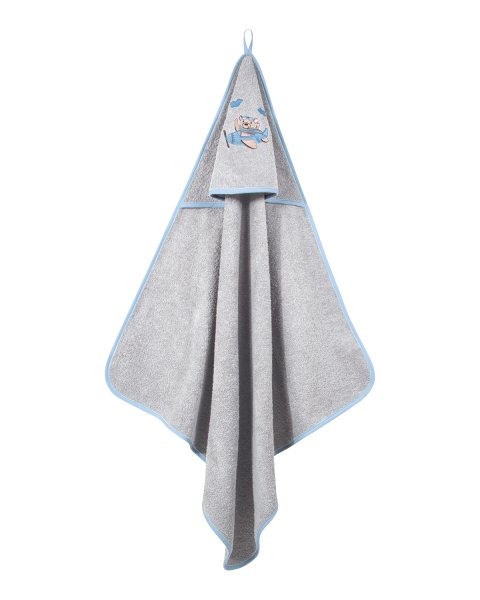 Hooded towel Greenwich Polo Club teddy bear (80x80cm)