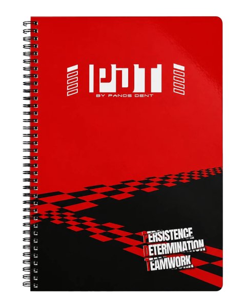 Spiral notebook Α4 with 2 subjects Panos Dent