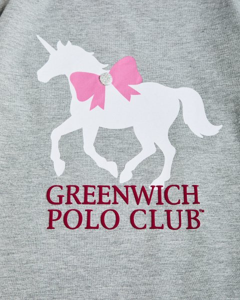 Μπλούζα Greenwich Polo Club με ανάγλυφα γράμματα (6-14 ετών)