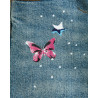 Denim pants with prints (12 months-5 years)