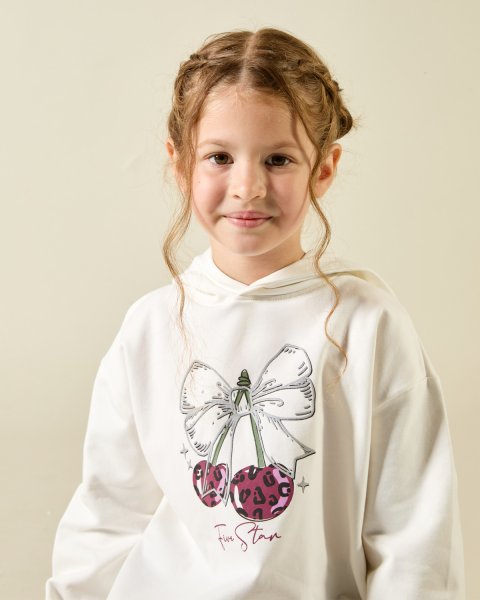 Tracksuit cotton fleece blend Five Star with print (6-12 years)