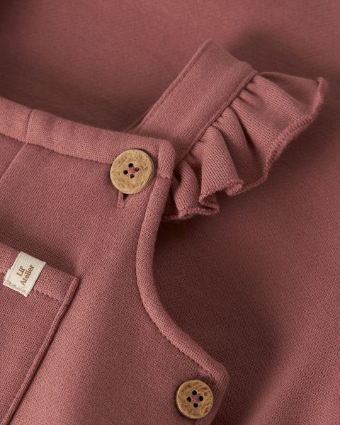Σαλοπέτα φούτερ Lil'Atelier 100% organic cotton (6-18 μηνών)