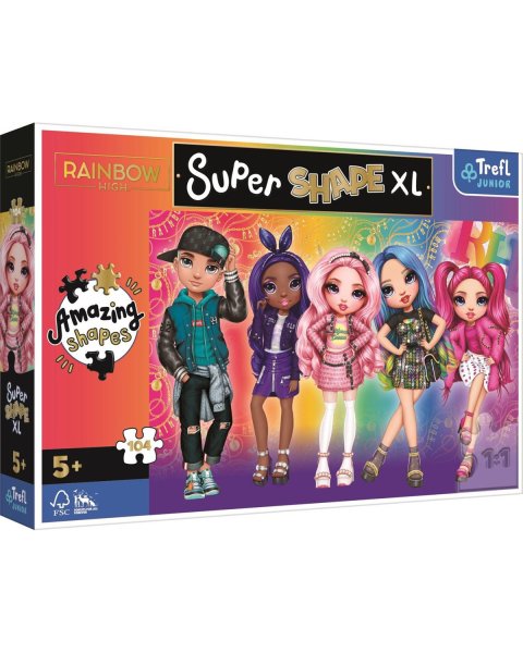 Παζλ Trefl Rainbow High XL μέγεθος 104τμχ (5+ ετών)