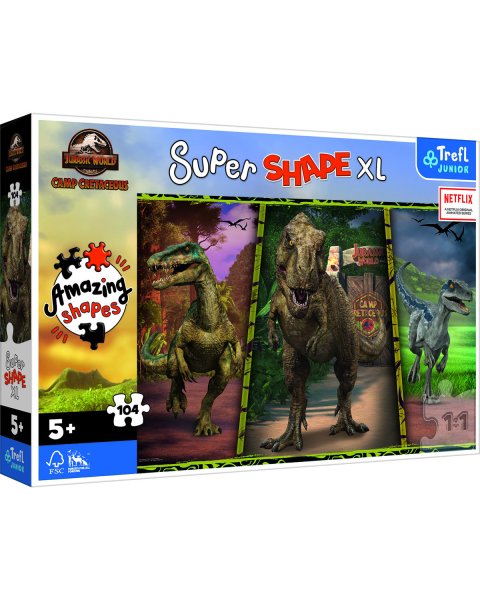 Puzzle Trefl Jurassic Park XL shape 104pcs (5+ years)