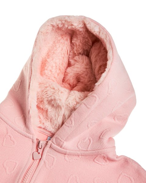 Zip hoodie Hello Kitty with embossed texture (18 months-8 years)