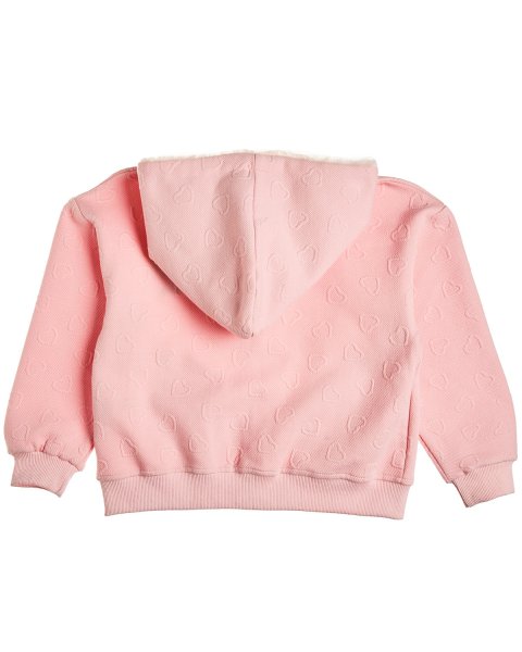 Zip hoodie Hello Kitty with embossed texture (18 months-8 years)