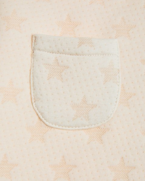 Dress cotton fleece blend with embroidery and tights (6 months-4 years)