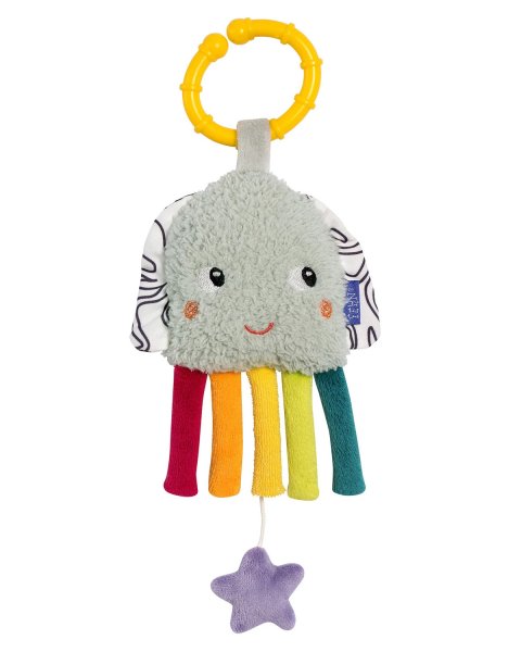 Musical plush toy Fehn & sleeping aid octapus (0+ months)