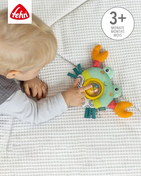 Spinning Ball Rattle Crab Fehn (0+ months)