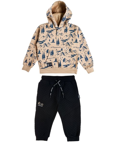 Tracksuit cotton fleece blend Moovers with print (18 months-5 years)