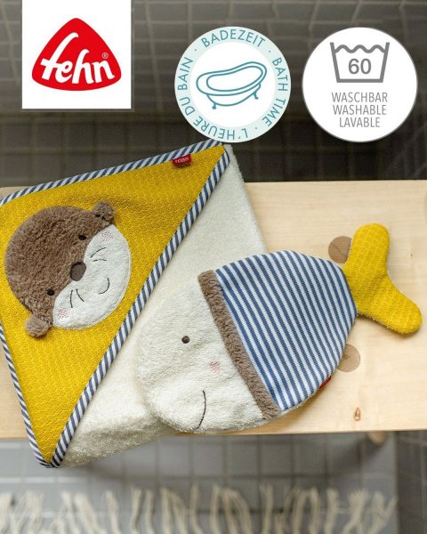 Wash Mitt Washcloth Fish Fehn (0+ months)