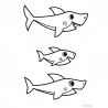 Puzzle Trefl Baby Shark double-sided 2x10pcs (2+ years)