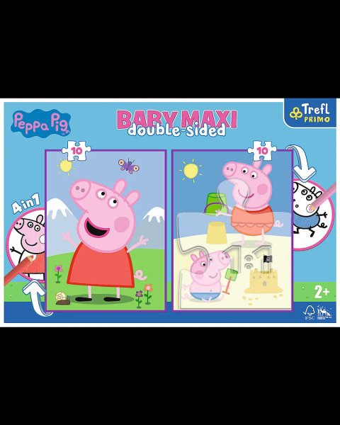 Puzzle Trefl Peppa Pig double-sided 2x10pcs (2+ years)