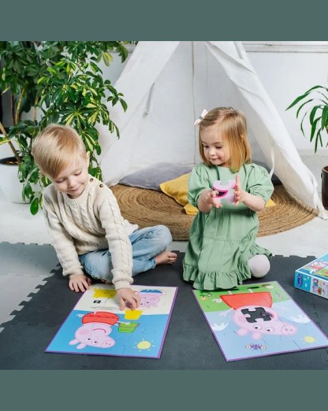 Παζλ Trefl Peppa Pig διπλής όψης 2x10τμχ (2+ ετών)