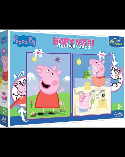 Παζλ Trefl Peppa Pig διπλής όψης 2x10τμχ (2+ ετών)