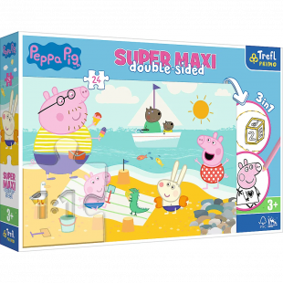 Παζλ Trefl Peppa Pig διπλής όψης 24τμχ (3+ ετών)