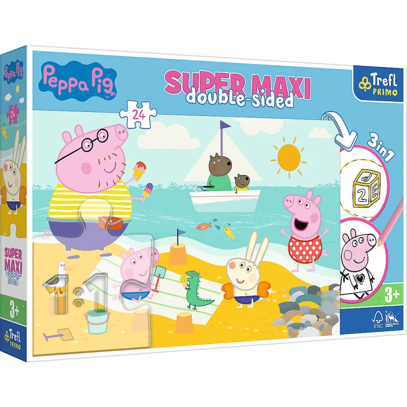 Παζλ Trefl Peppa Pig διπλής όψης 24τμχ (3+ ετών)