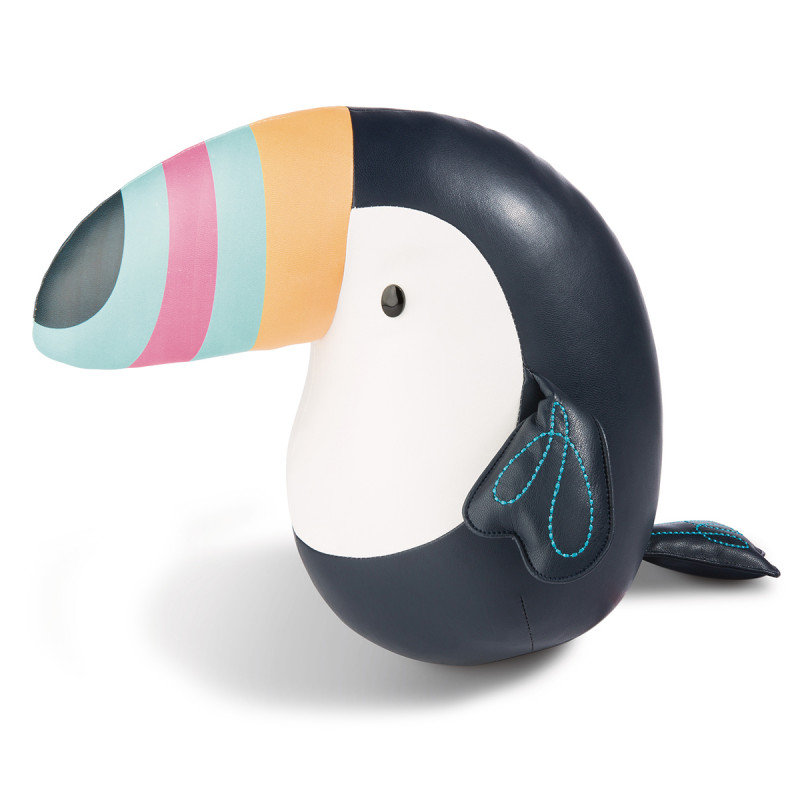 Plush toy Nici toucan made of imitation leather (25cm)