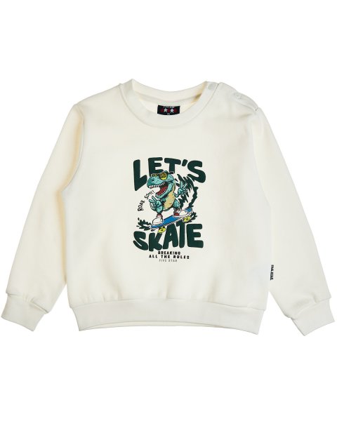 Tracksuit cotton fleece blend Five Star with embossed details 3pcs (12 months-5 years)