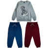 Tracksuit cotton fleece blend Five Star with embossed details 3pcs (6-14 years)