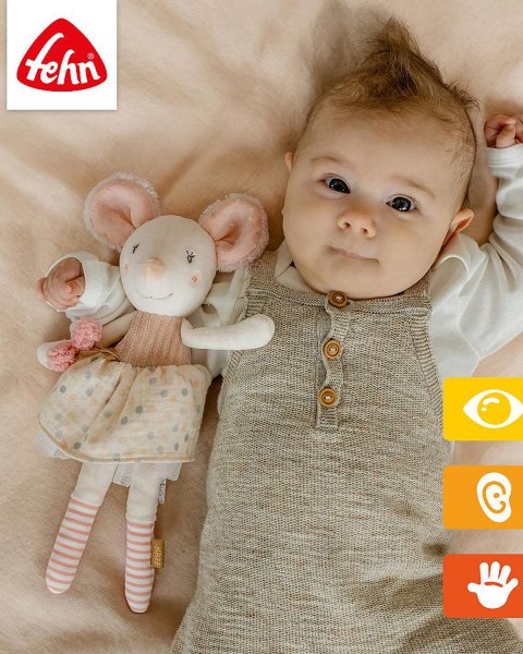 Soft toy Fehn mouse 30cm (0+ months)