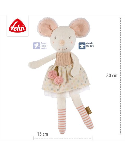 Soft toy Fehn mouse 30cm (0+ months)