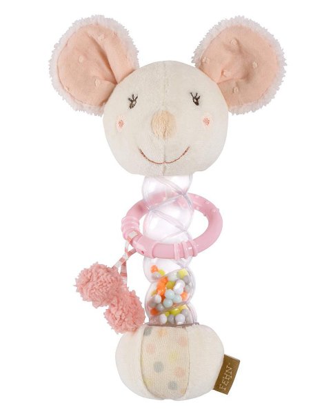 Motoric Toy mouse Fehn with Rattle Stick 19cm (3+ months)